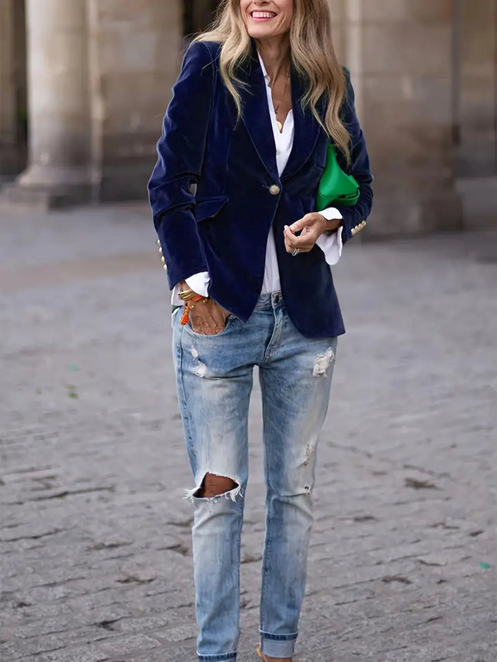 Blazer für Frauen | Ein-Knopf Maßgeschneidert