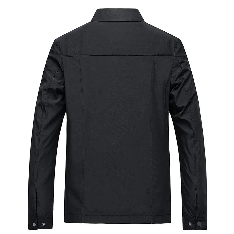 Minimalistische Reißverschluss Vorderseite Freizeit Sommerjacke für Herren