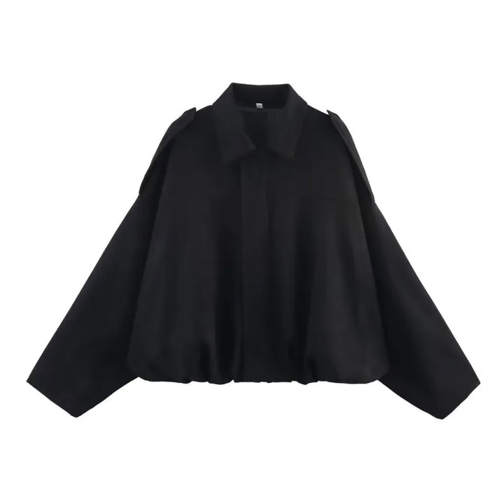 Ivy | Damen Wildleder-Übergangsjacke mit Spitzkragen