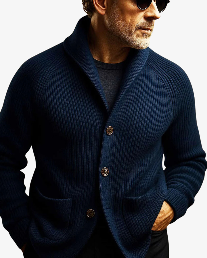 Lawrence | Cardigan en maille sur mesure boutonné
