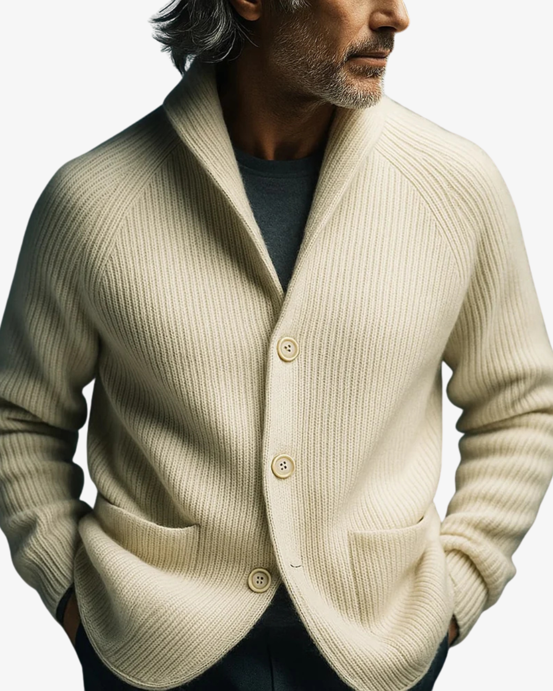 Lawrence | Cardigan en maille sur mesure boutonné