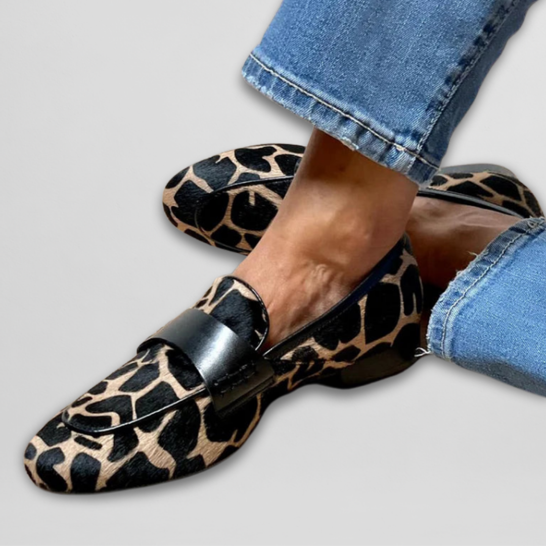 Mocassins pour femme à imprimé animal | Idéal pour le quotidien