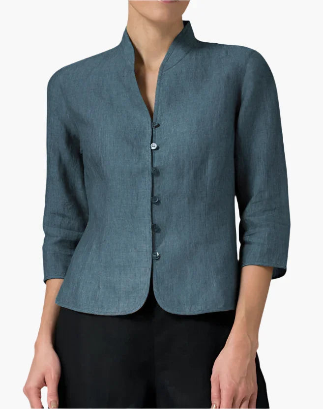 Damenblazer mit Stehkragen – Eleganter Business-Look für Büro und besondere Anlässe