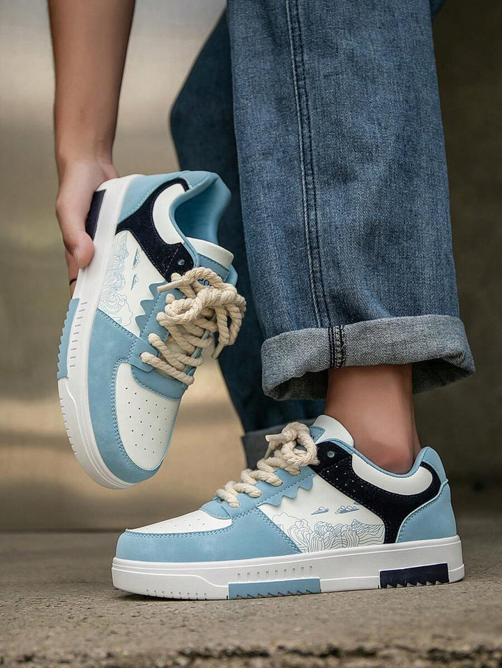 Beige Herren Sneaker mit Print – sportlich, bequem und perfekt für jeden Tag