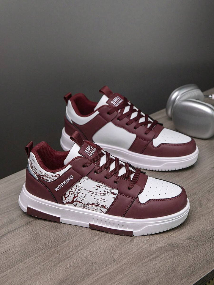 Beige Herren Sneaker mit Print – sportlich, bequem und perfekt für jeden Tag