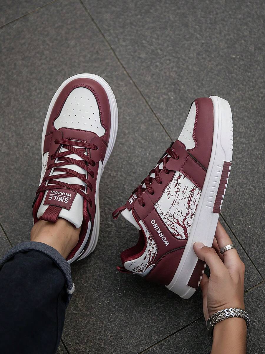 Beige Herren Sneaker mit Print – sportlich, bequem und perfekt für jeden Tag