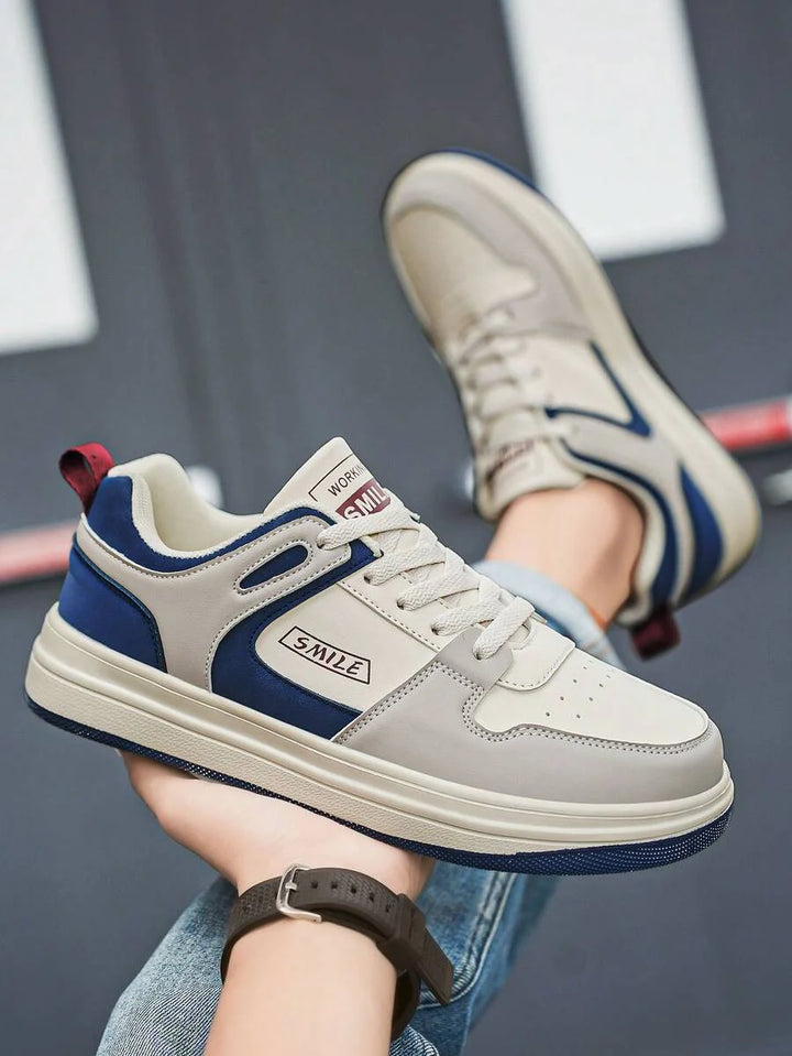 Beige Herren Sneaker mit Print – sportlich, bequem und perfekt für jeden Tag