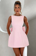 Damen Hochzeitsgast Mini Kleid | Ärmellos