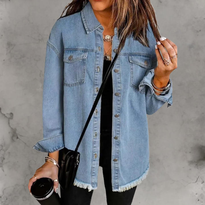 Kian | Lässige Denimjacke mit Knöpfen