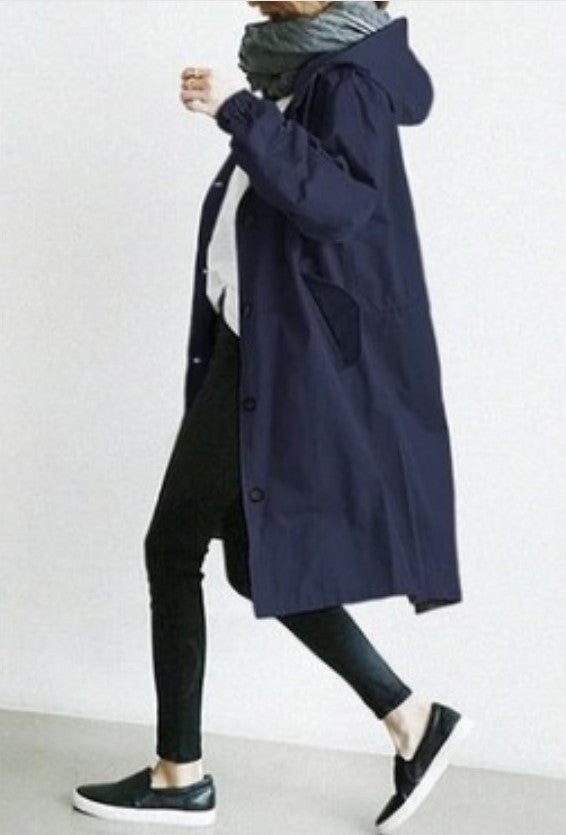 Kelly – Lässige, mittellange Windjacke für Frauen mit langen Ärmeln