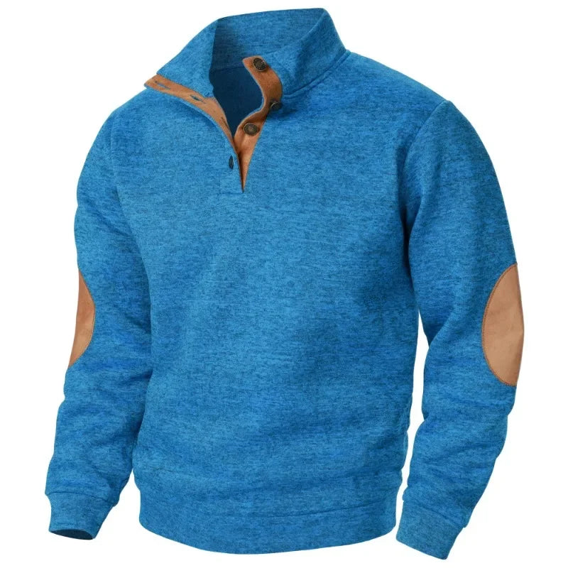 Herren V-Ausschnitt Sweatshirt für Outdoor- und Freizeitstil