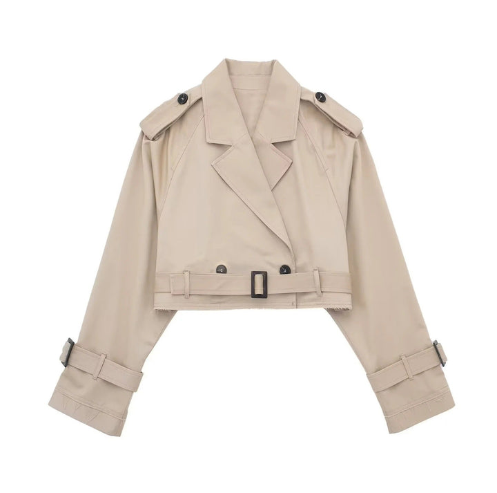 Angie | Damen Übergangsjacke Trenchcoat mit Gürtel