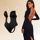 Damen Shapewear Bodysuit mit niedrigem Rücken – Nahtloser Stütz-Bodysuit