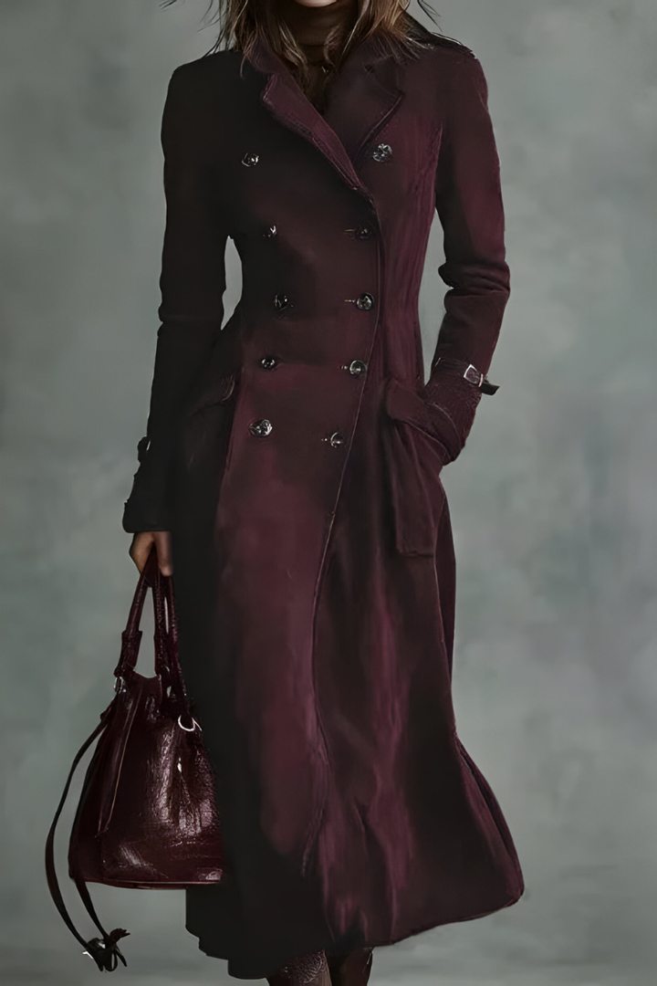 Mara | Stilvolle Taillierte Lange Jacke