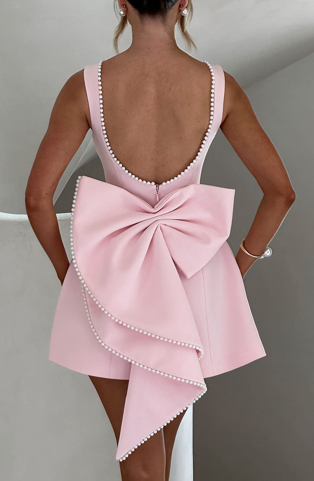 Damen Hochzeitsgast Mini Kleid | Ärmellos
