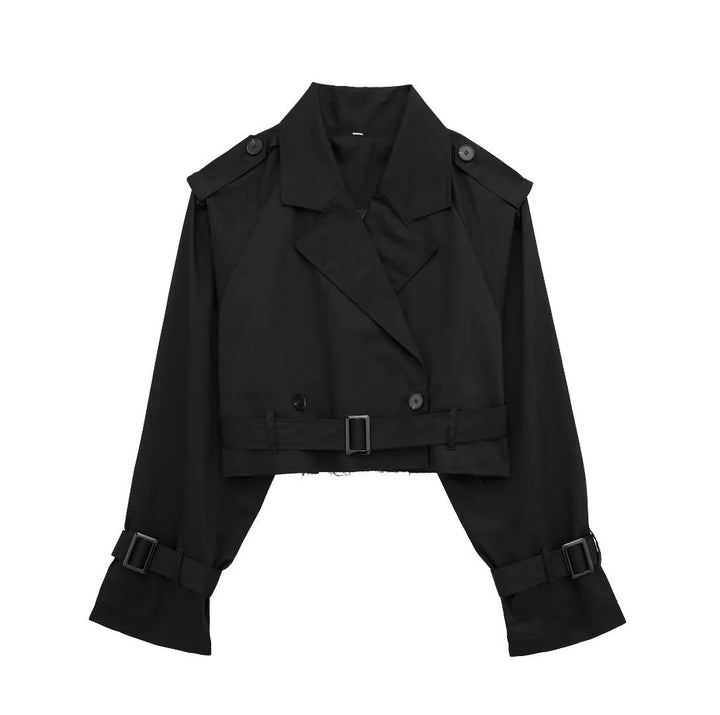 Angie | Damen Übergangsjacke Trenchcoat mit Gürtel