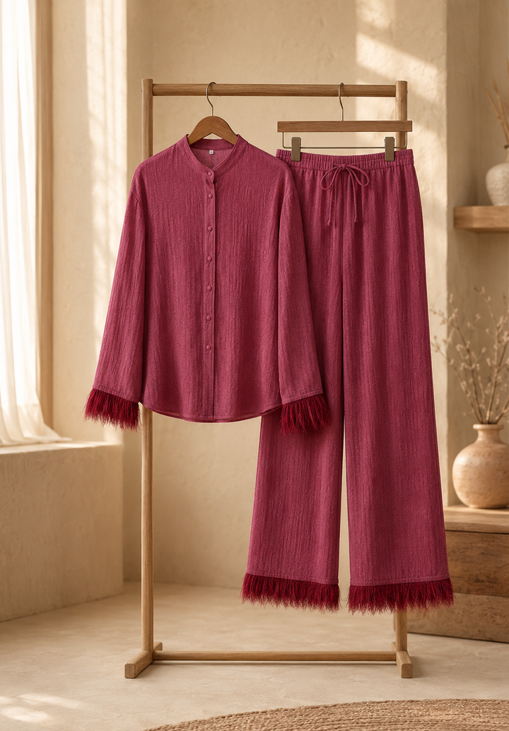 Henley - Luxus Glitzer Set mit Federn