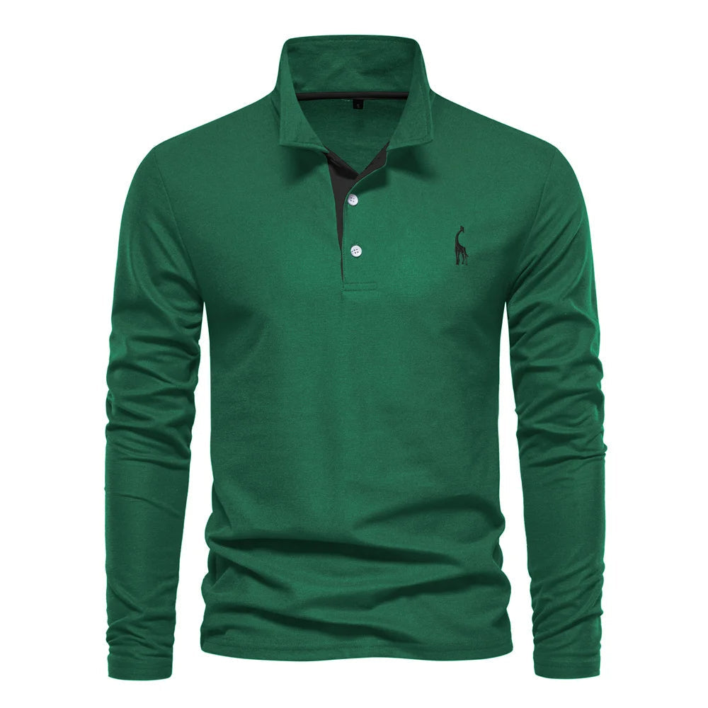 Polo-Shirt Herren Knop-Hals Casual