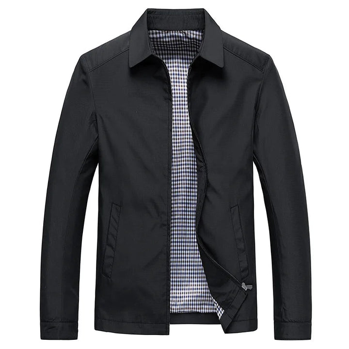 Minimalistische Reißverschluss Vorderseite Freizeit Sommerjacke für Herren