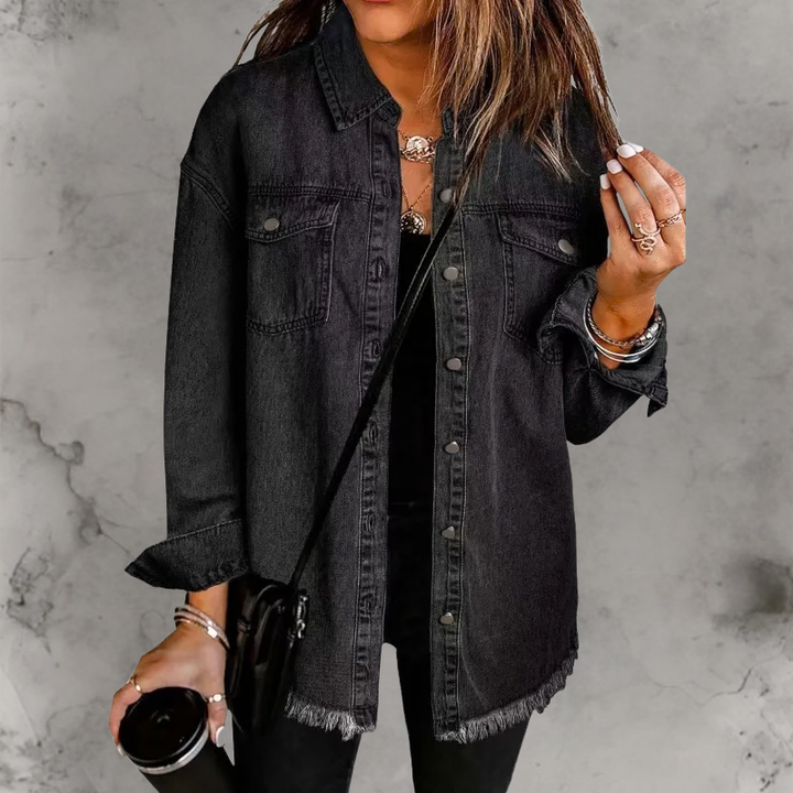 Kian | Lässige Denimjacke mit Knöpfen