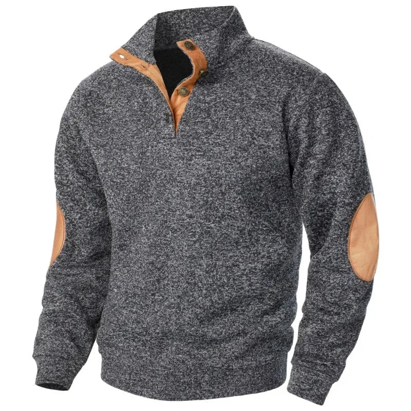 Herren V-Ausschnitt Sweatshirt für Outdoor- und Freizeitstil