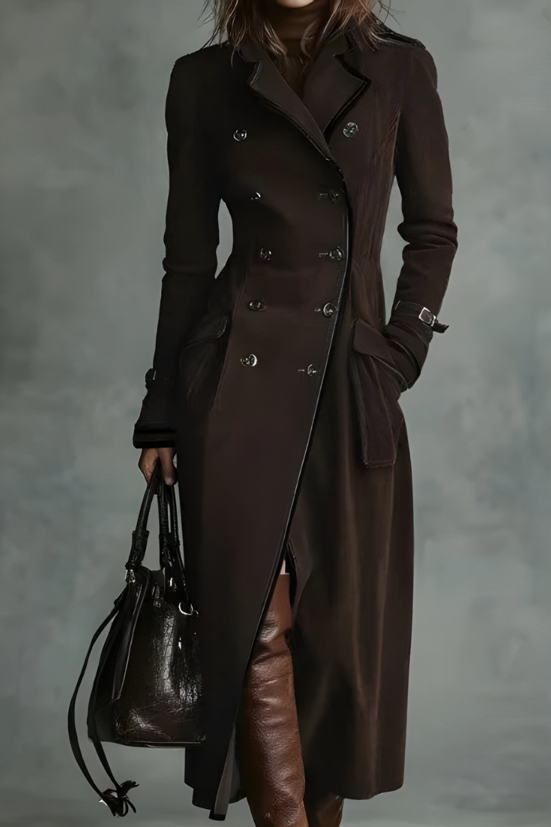 Mara | Stilvolle Taillierte Lange Jacke