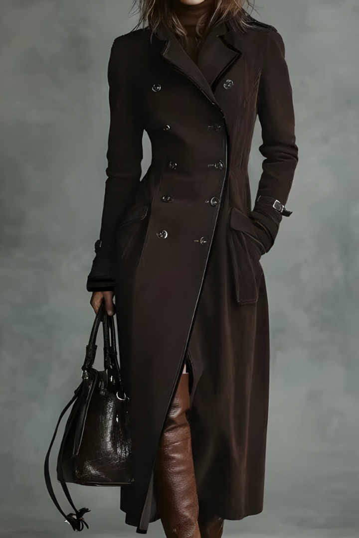 Mara | Stilvolle Taillierte Lange Jacke
