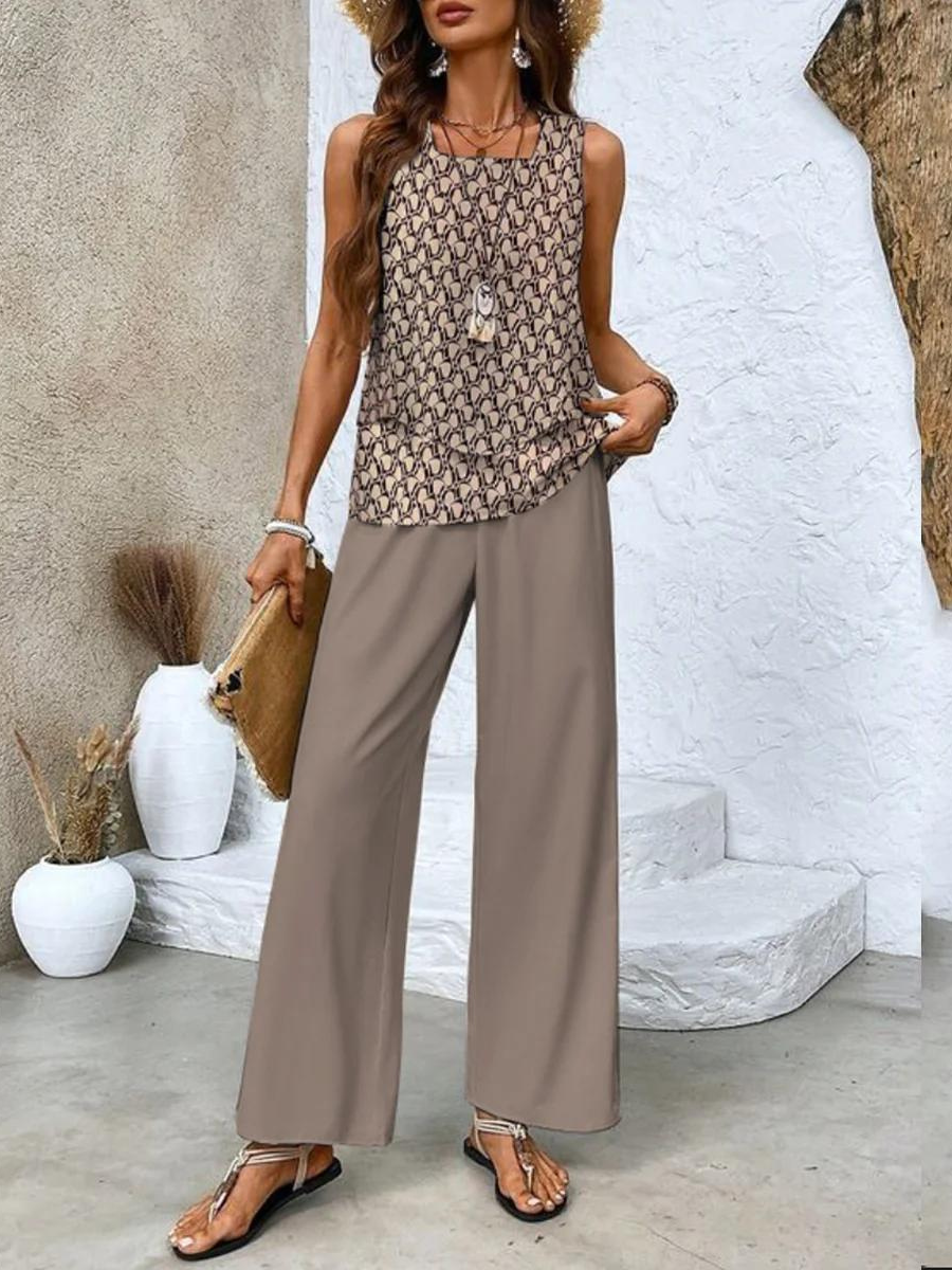 Damen Zweiteiliges Set mit Koordiniertem Design und Vielseitigem Stil