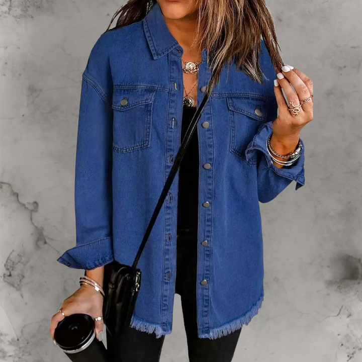 Kian | Lässige Denimjacke mit Knöpfen