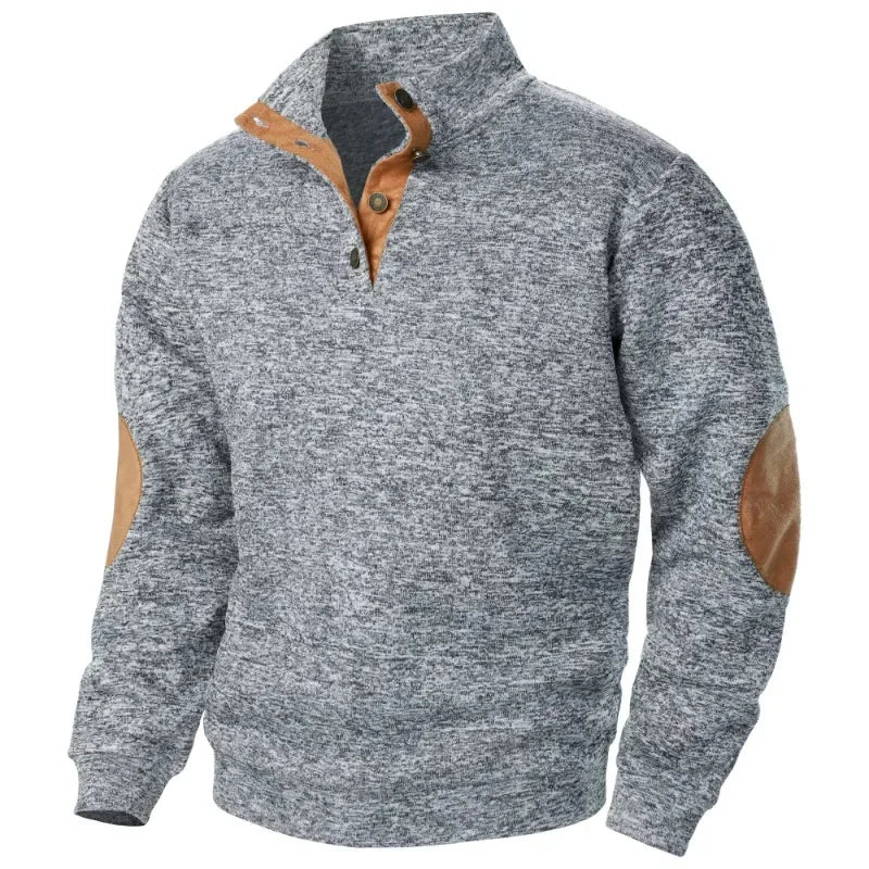 Herren V-Ausschnitt Sweatshirt für Outdoor- und Freizeitstil