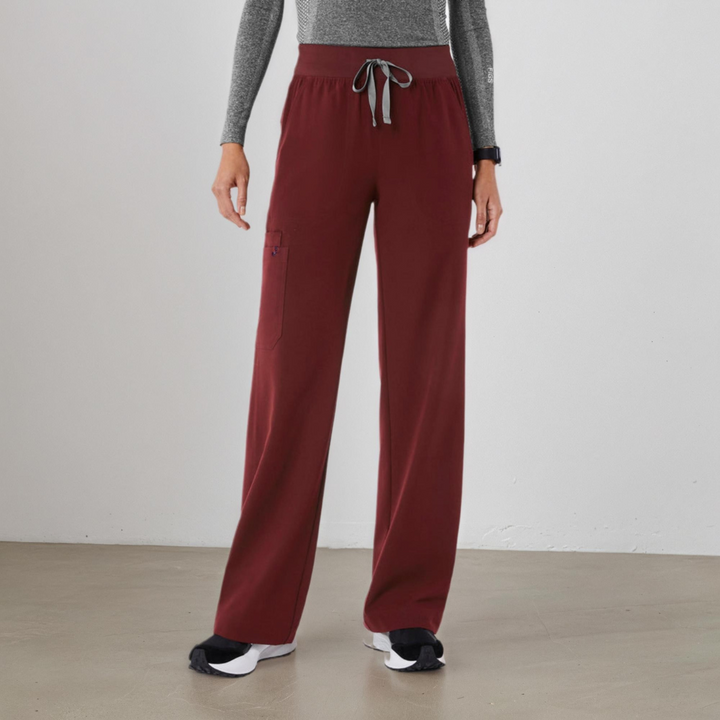 Hochtaillierte Weite Scrub-Hosen für Frauen