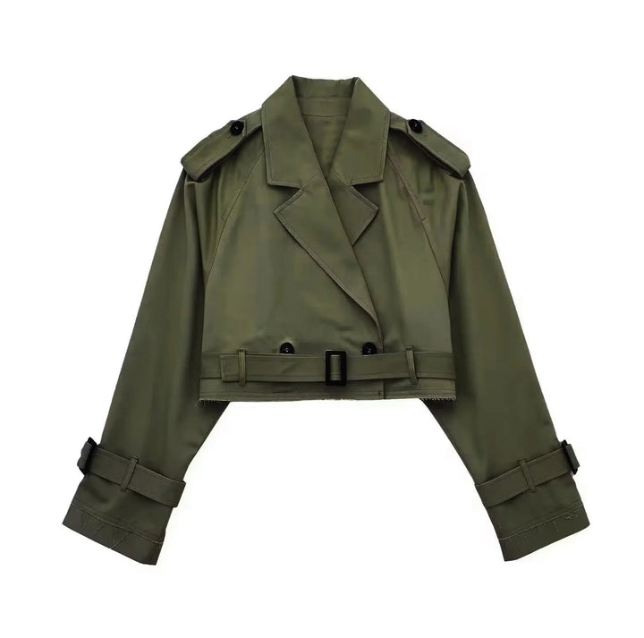 Angie | Damen Übergangsjacke Trenchcoat mit Gürtel