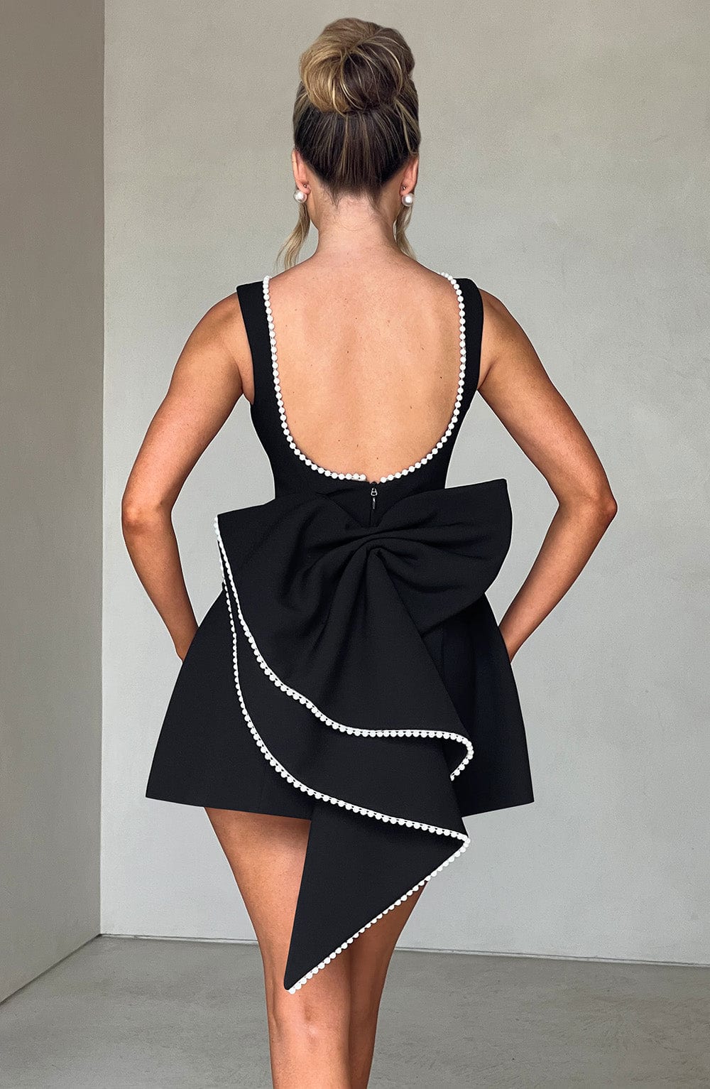 Damen Hochzeitsgast Mini Kleid | Ärmellos