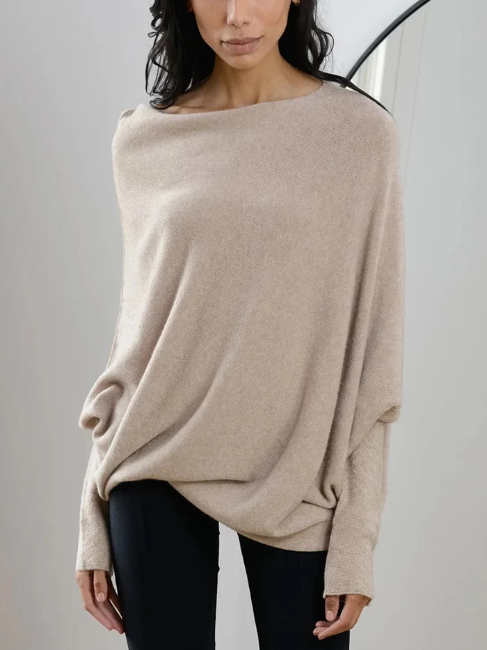 Céline - Asymmetrischer Drapierter Pullover