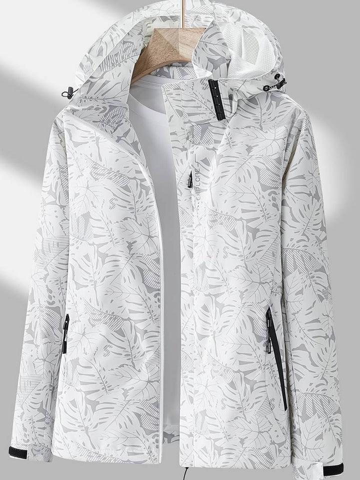 Wasser- und winddichte Jacke mit Kapuze für Damen - Olda
