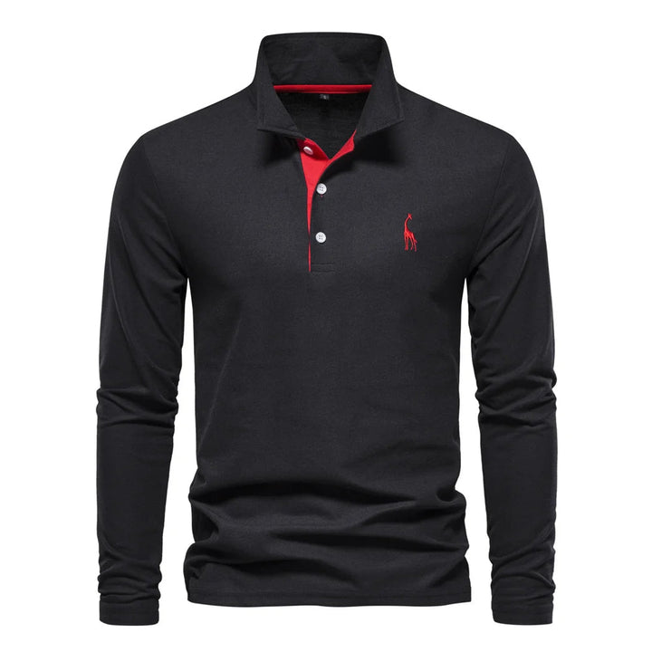 Polo-Shirt Herren Knop-Hals Casual