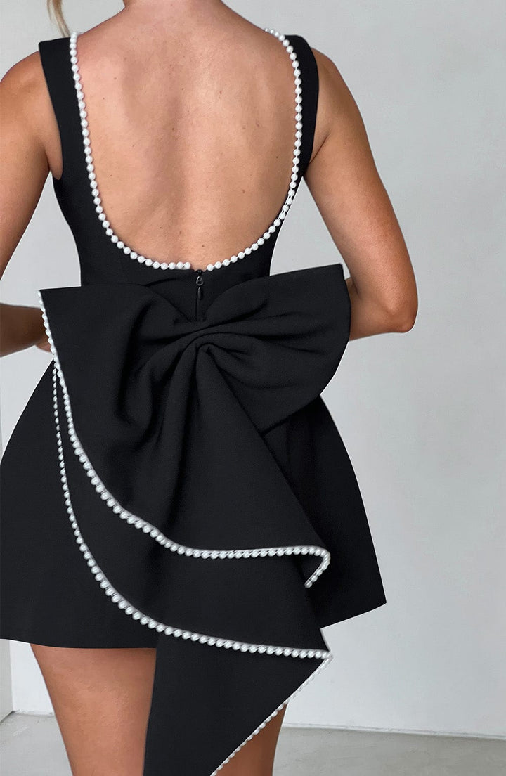 Damen Hochzeitsgast Mini Kleid | Ärmellos