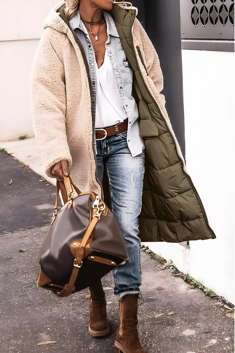 Joni | Elegante dicke wattierte Jacke