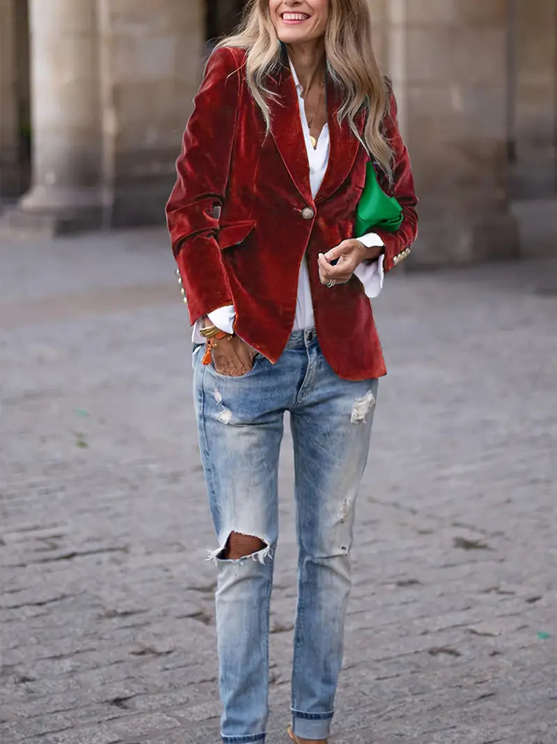Blazer für Damen | Ein-Knopf Maßgeschneidert