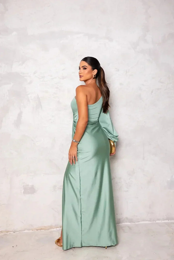 Odette - Elegantes Maxi-Kleid mit Schlitz für Damen