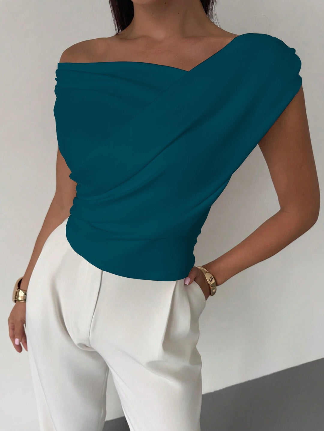 Damen Ärmelloses Stretch-Strick-Top – Schlichte Silhouette Micro-Flex
