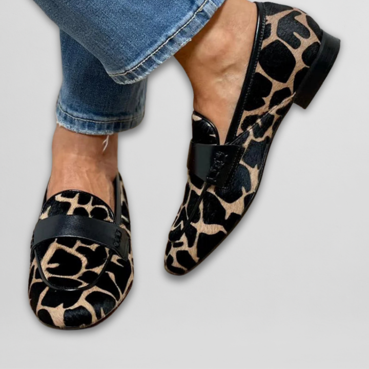 Mocassins pour femme à imprimé animal | Idéal pour le quotidien
