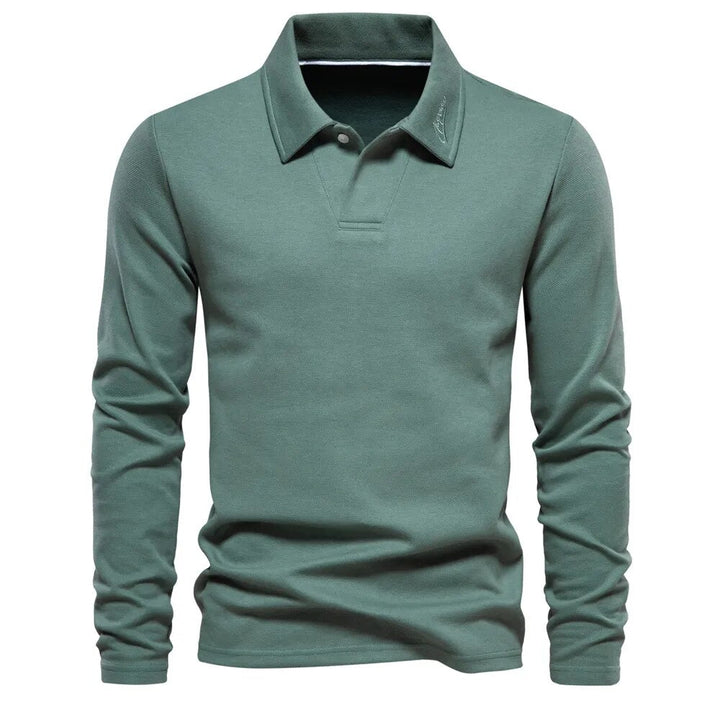 Casual Poloshirt Herren – Lange Ärmel - Stilvoll und Bequem