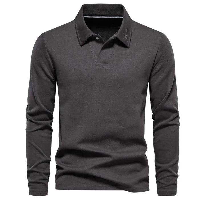 Casual Poloshirt Herren – Lange Ärmel - Stilvoll und Bequem
