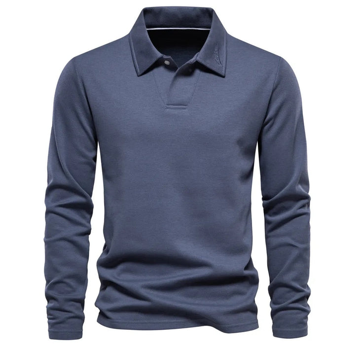 Casual Poloshirt Herren – Lange Ärmel - Stilvoll und Bequem
