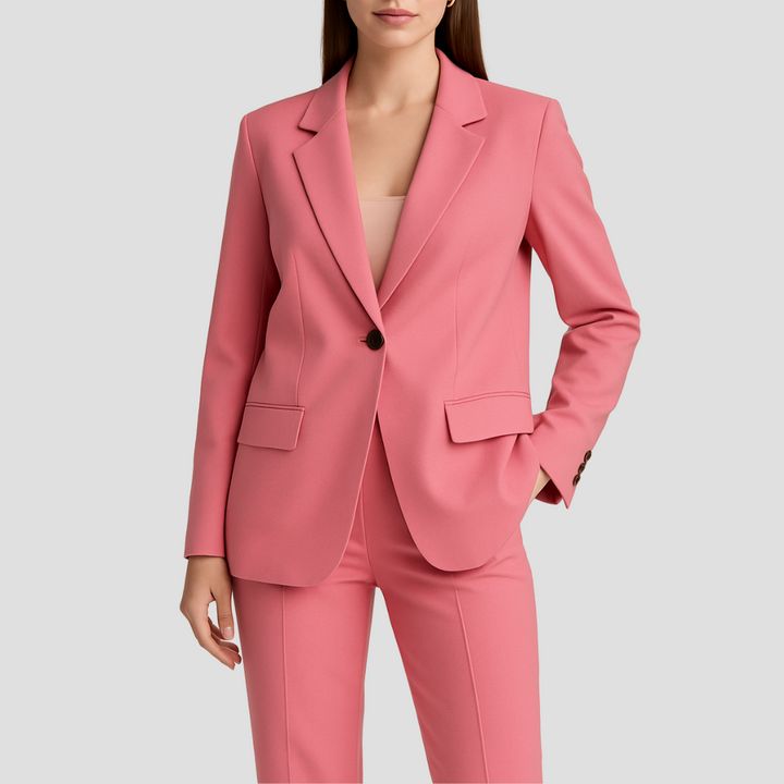 Blazer und gerade Hosen Anzug Set