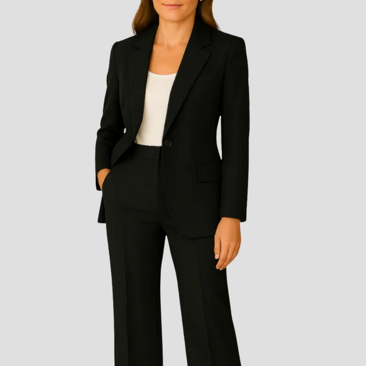 Blazer und gerade geschnittene Hose Anzug Set