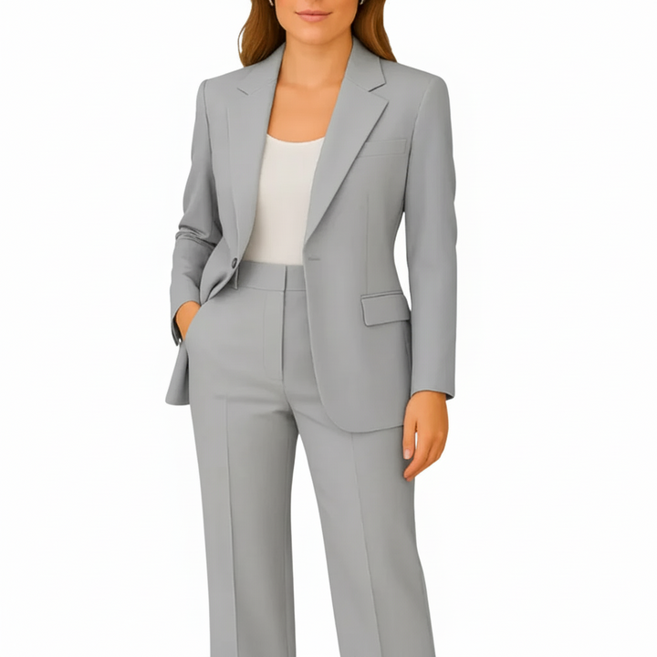 Blazer und gerade Hosen Anzug Set