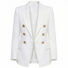 Doppelknopf-Blazer mit goldenen Knopfdetails