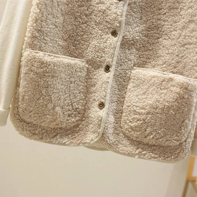 Gilet Doux Femme avec Boutons et Poches – Coton Chaud, Gilet Décontracté pour l&